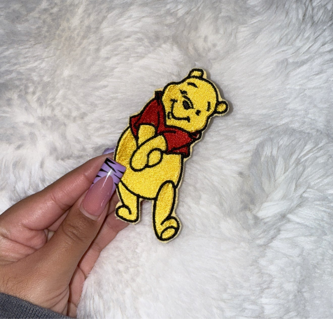 pooh embroidered iron on patch