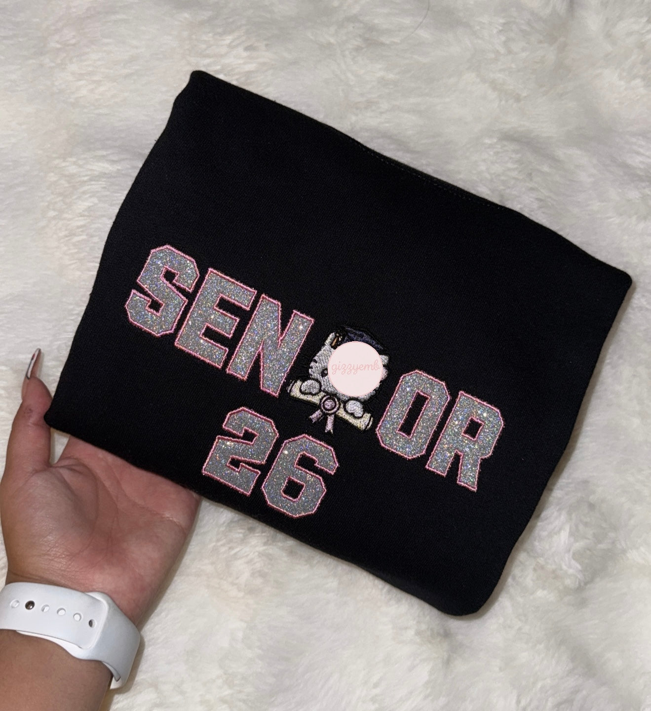 kitty senior 26 embroidered t shirt/crewneck/hoodie