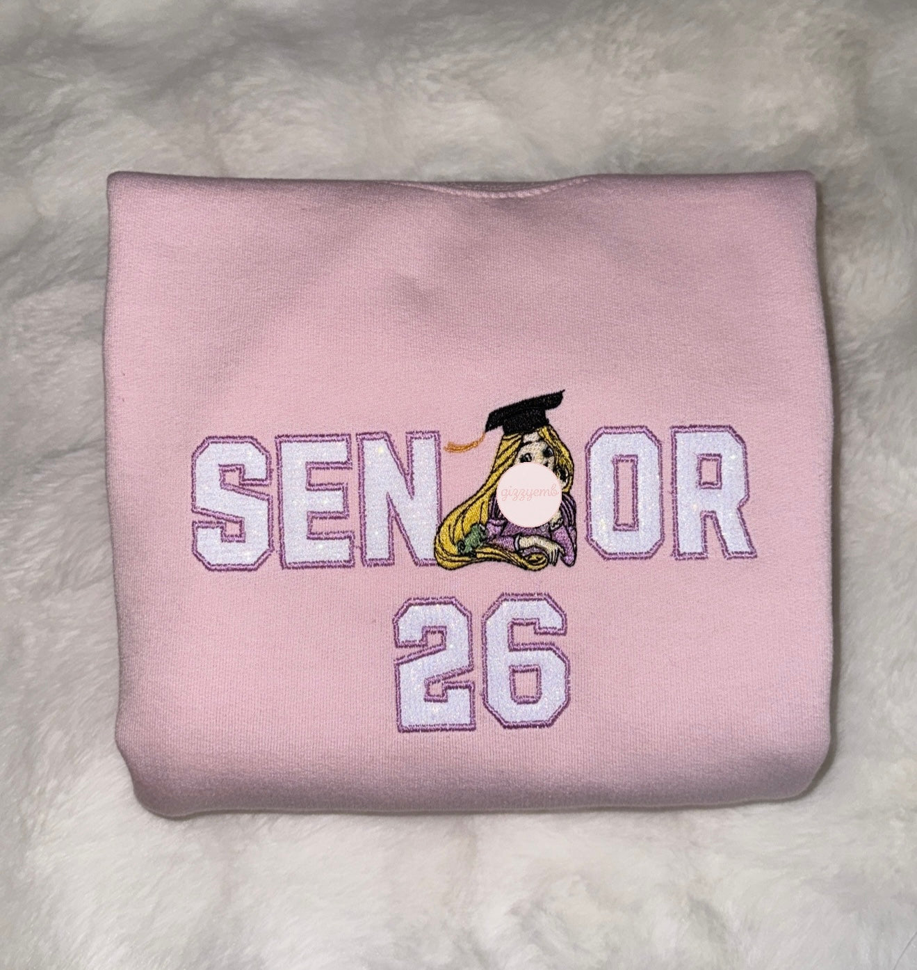 princess senior 26 embroidered t shirt/crewneck/hoodie