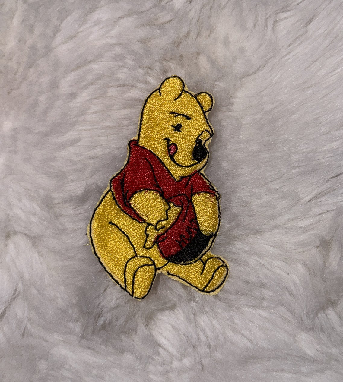 pooh hunny embroidered iron on patch