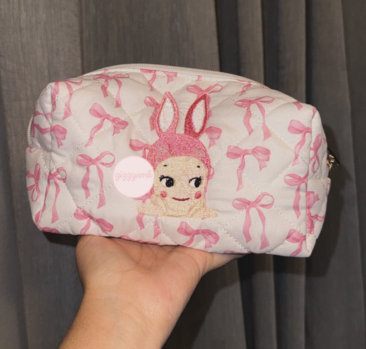 rabbit cosmetic/toiletry bag