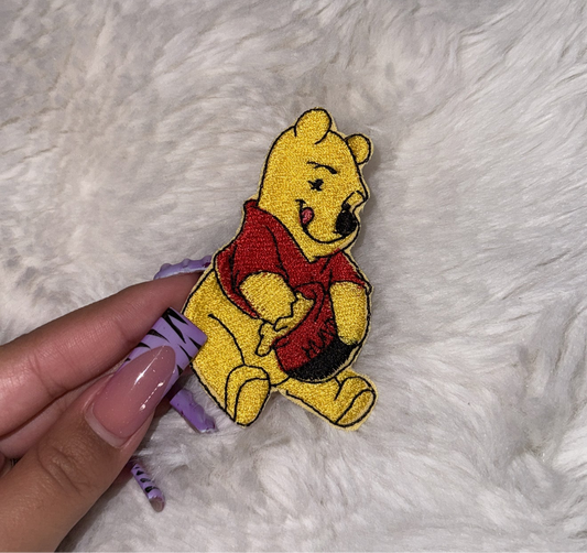 pooh hunny embroidered iron on patch
