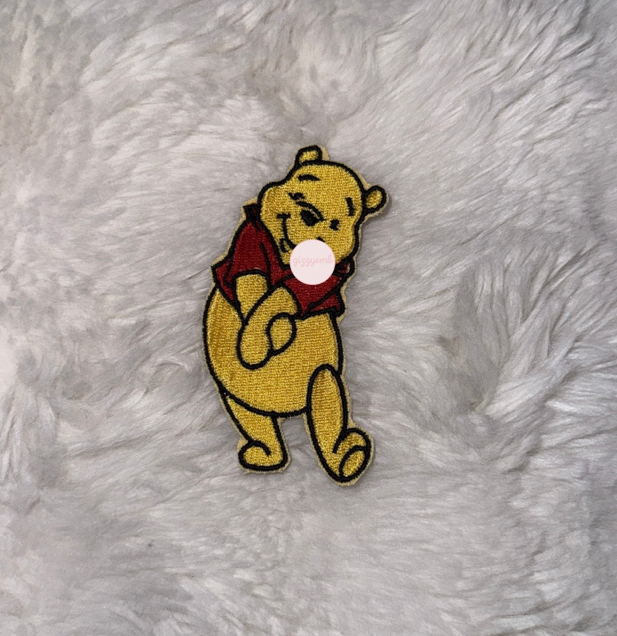 pooh embroidered iron on patch