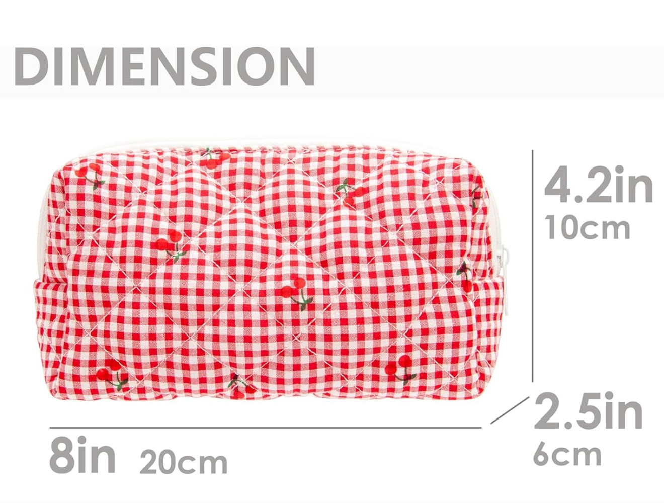 cherry cosmetic/toiletry bag