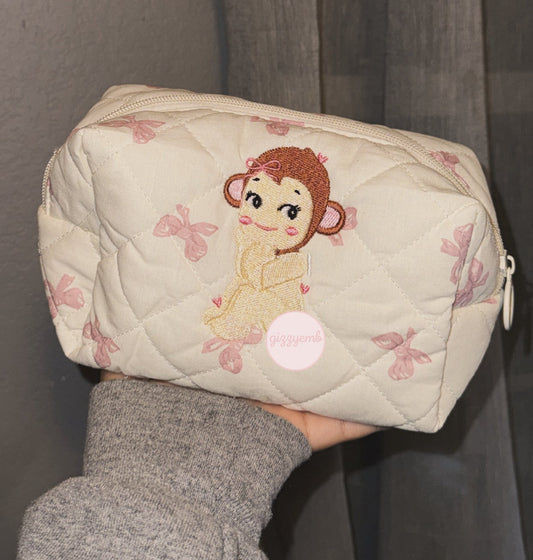 monkey cosmetic/toiletry bag