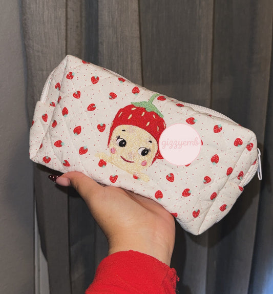 strawberry cosmetic/toiletry bag
