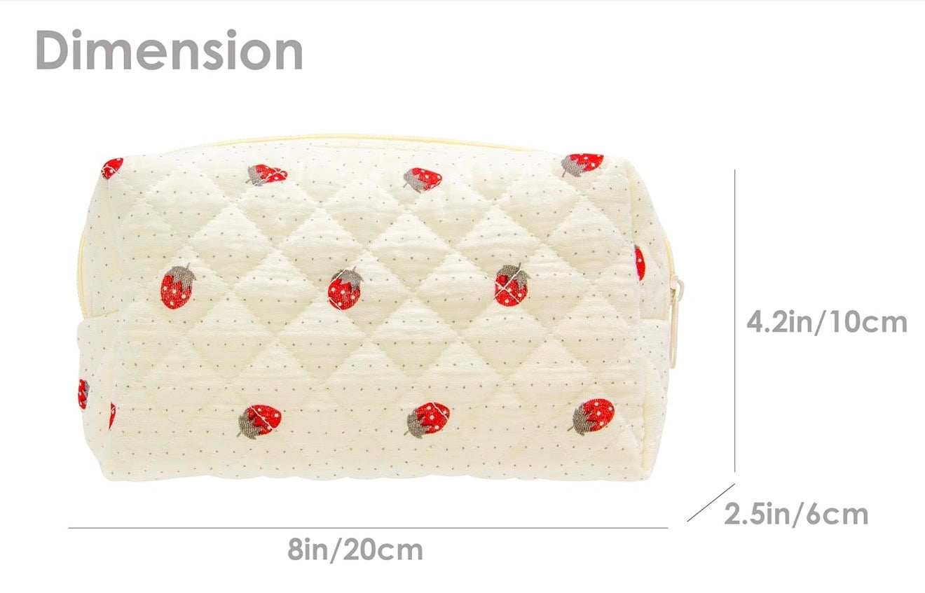strawberry cosmetic/toiletry bag