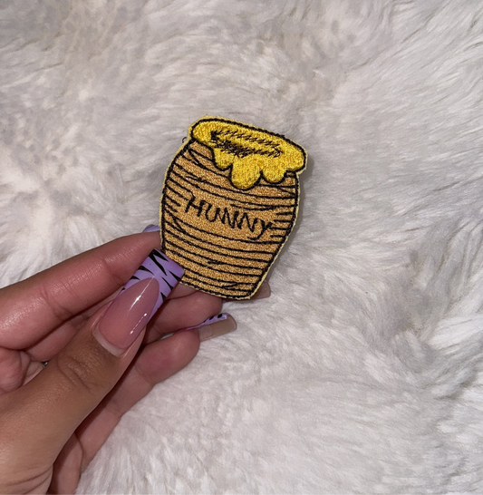 hunny embroidered iron on patch