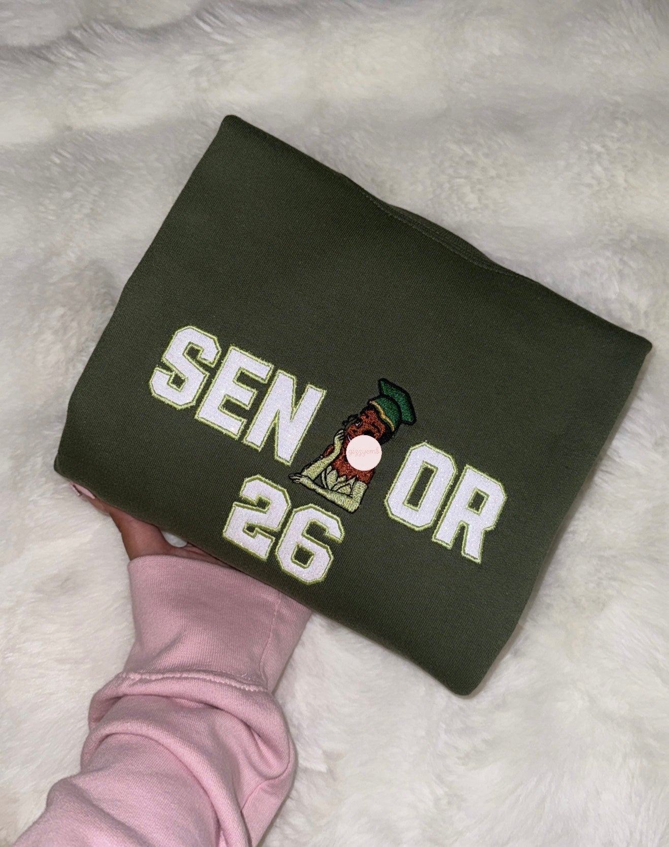princess senior 26 embroidered t shirt/crewneck/hoodie