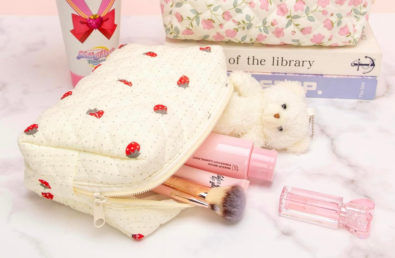 strawberry cosmetic/toiletry bag