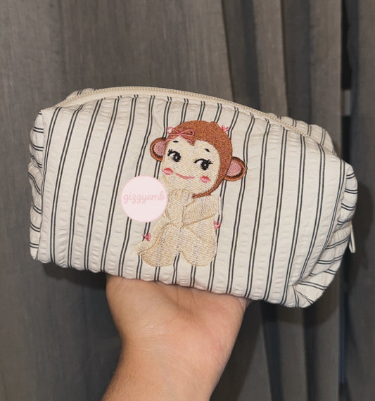 monkey cosmetic/toiletry bag
