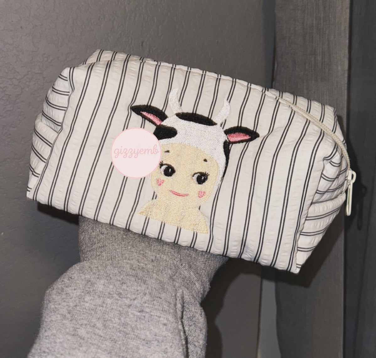 cow cosmetic/toiletry bag