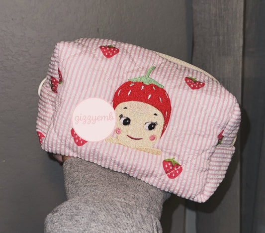 strawberry cosmetic/toiletry bag