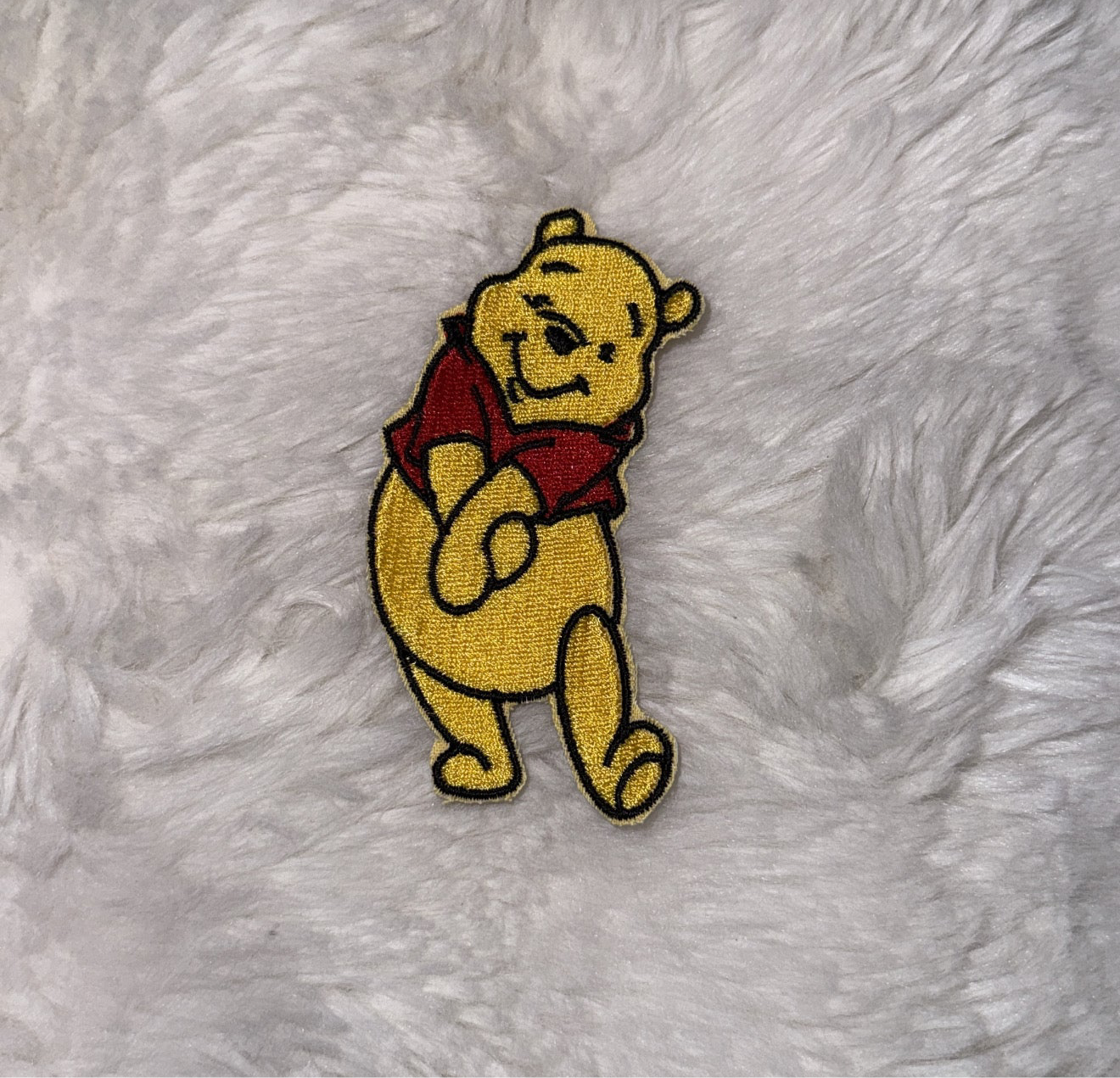 pooh embroidered iron on patch