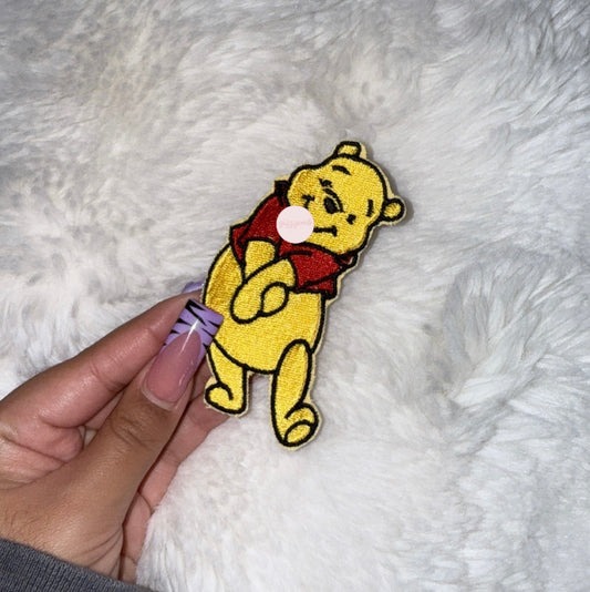 pooh embroidered iron on patch