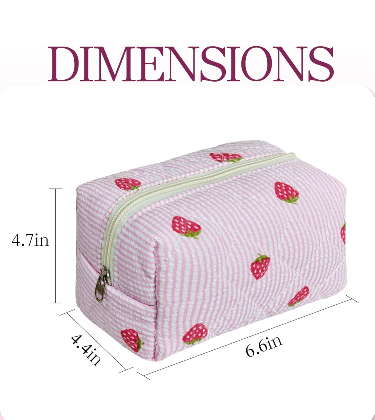 strawberry cosmetic/toiletry bag