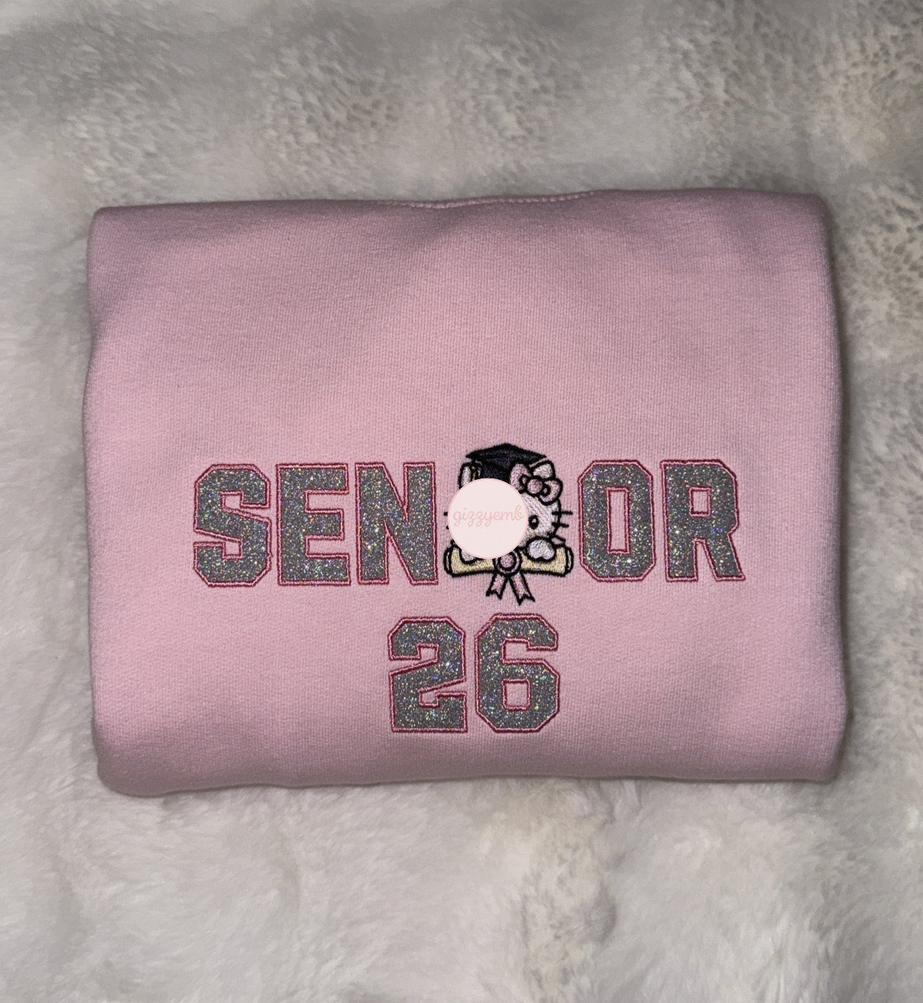 kitty senior 26 embroidered t shirt/crewneck/hoodie