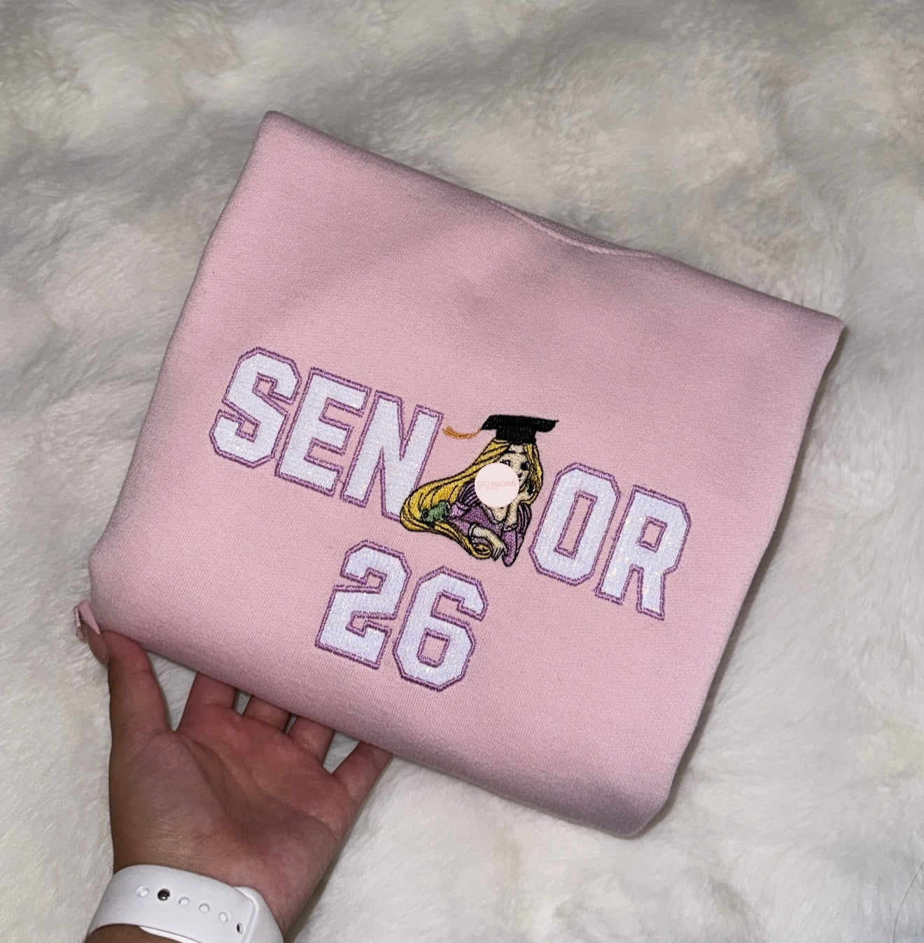 princess senior 26 embroidered t shirt/crewneck/hoodie