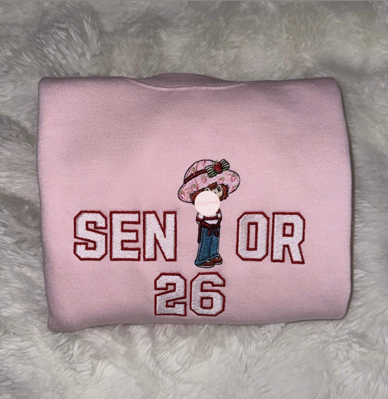 strawberry senior 26 embroidered t shirt/crewneck/hoodie
